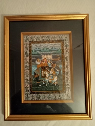 Miniature indienne peinture - miniature, indienne,