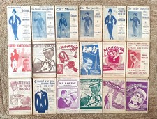 Lot de 18 partitions musicales