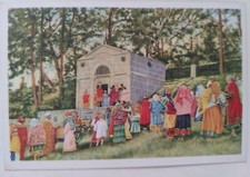 Chromo Chocolat Cote d'OR Folklore TIEGEM  BELGIQUE Jeu de la Passion Théatre