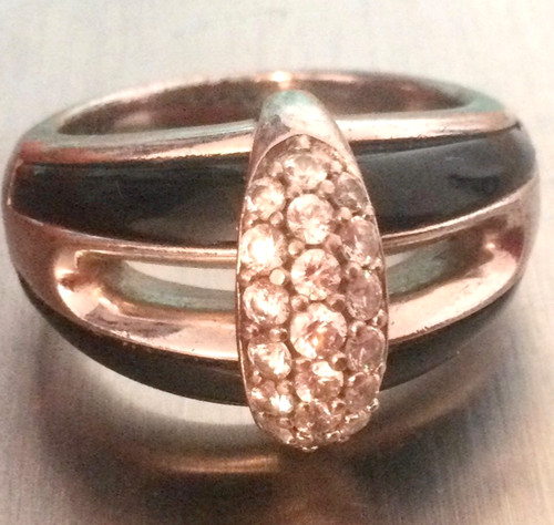 Grosse bague vintage argent - bague,