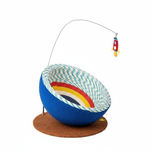Panier griffoir rond - rond, double