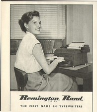 VIETNAM / TYPEWRITER / TYPEWRITER REMINGTON / ETS DENIS / ADVERTISING 1953