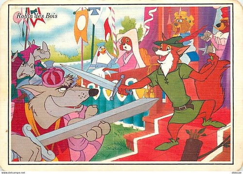 Carte postale disney robin - -,