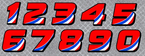 Sticker numero course racing - numero,