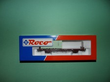 ROCO short rancher flat wagon + CNC container 47097 (No. 1bis)