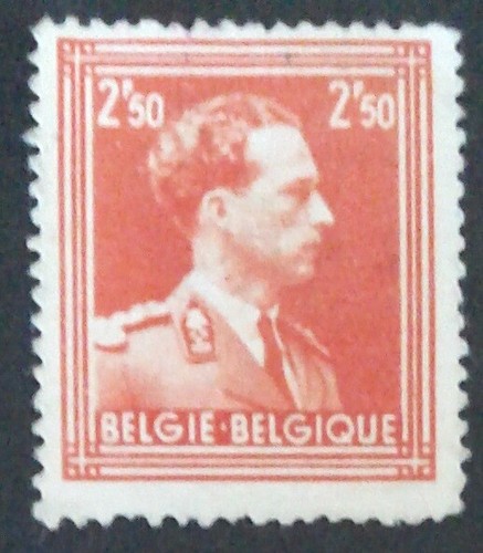 Timbre belgique roi leopold - belgique,
