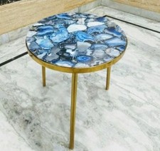 18 " Bleu Agate Coin Nappe
