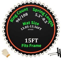 Doyuee 15FT Trampoline Mat Replacement, Fits 96 x 6.5" Springs