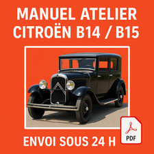 Manuel Atelier Citroën B14 et