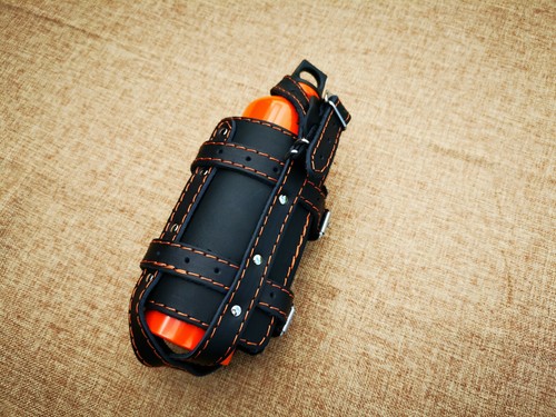 Porte bouteille noir orange - porte-bouteille,