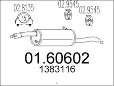 SILENCIEUX ARRIèRE FORD