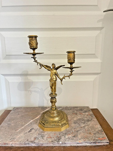 Ancien chandelier bougeoir - chandelier,