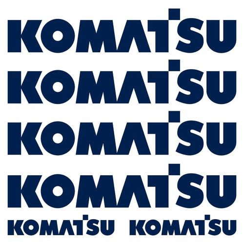 Komatsu autocollant sticker - komatsu,