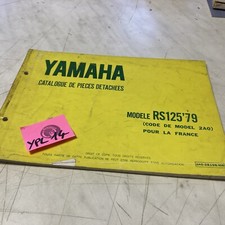 Yamaha RS125 1979 type 2A0 liste catalogue pièces détachée 125 RS 125RS