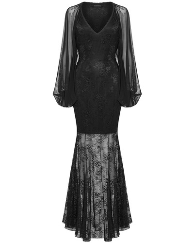 Robe maxi sirène gothique - robe, en