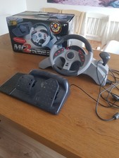 ACCESSOIRES  PLAYSTATION  = VOLANT  MAD CATZ RACING  AVEC PEDALES 