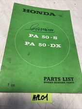 Honda PA50S PA50DX Camino PA50 50 PA parts list liste catalogue pièce détachée
