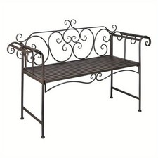 Banc de jardin métal 132 cm