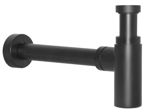 Siphon lavabo noir - siphon,