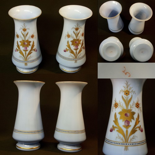 1850 superbe paire vases - aa,
