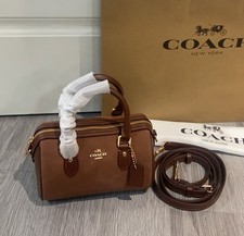 Mini Rowan Crossbody Bag CCF29 suede/Vintage Brown