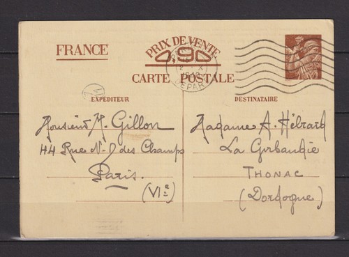 France entiers postaux - .,