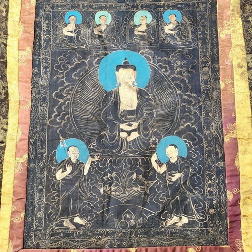 Thangka tibétain ancien - tibétain,