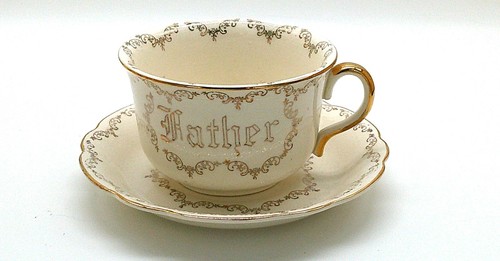 Father cup and saucer - father,