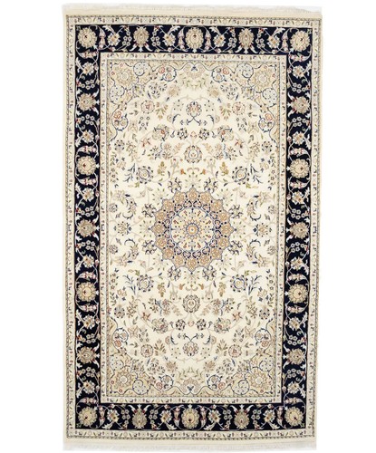 5x8 ivory floral indo - ivory, indo-nain