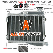 2 Rangées ALU Radiateur Pour