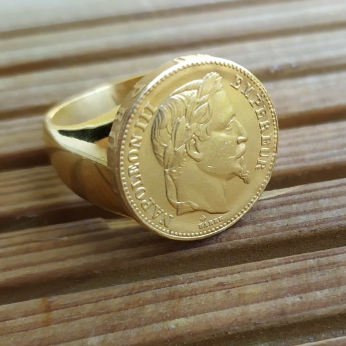 Bague chevalière napoléon - chevalière,