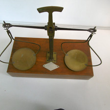 wooden and bronze trebuchet scale