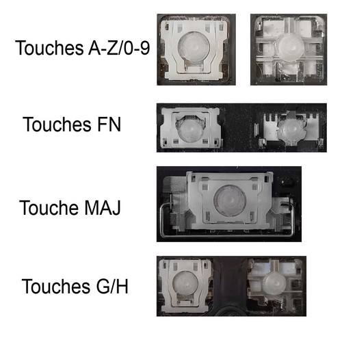 Touche clavier français - touche,