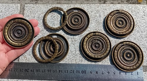 Old bronze pendant handle - bronze,