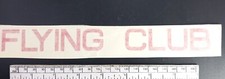 "Flying Club" Cut Vinyl Sign - Red - 9 x 1"