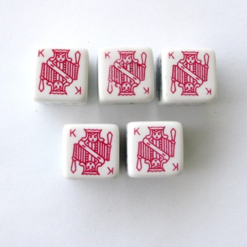Jeu dés poker 5 - jeu, d'as