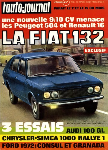 Auto journal 1972 fiat - journal,