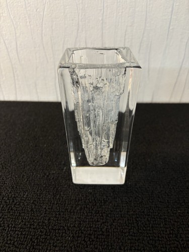 Vase givré cristal daum - vase,