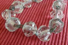 Diamond crystal tassel 10×13 mm - antique chandelier - REF B715