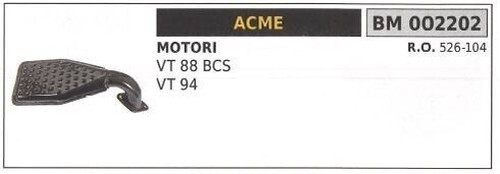 Silencieux pour moteur acme - silencieux,