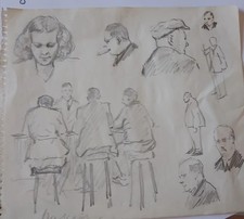 dessin original de JULES PASCIN valeur énorme cotè cotation artiste signè