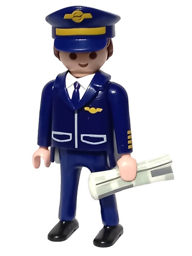 Playmobil figurine capitaine - figurine,