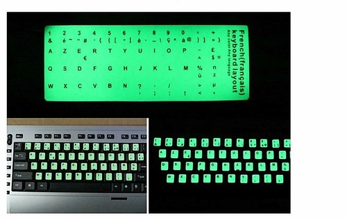 Autocollant clavier azerty - clavier,