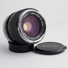 Canon FD 35 mm f/2 concave front element (fungus) chrome / silver nose