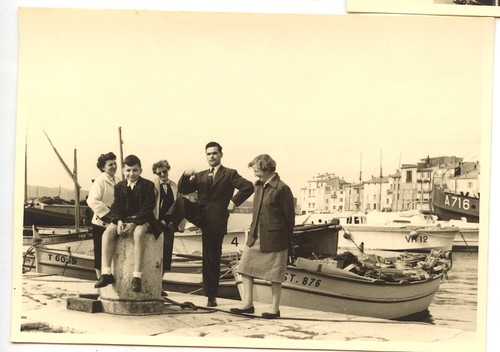 Famille port maritime bord - , de