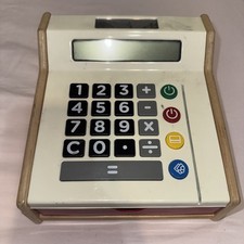 IKEA Duktig Wooden Cash Register Kids Toy Shop Store Solar Calculator Play