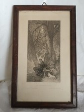 Carl Spitzweg (1808-85) - The Favourite place'. Engraved Ludwig Kuhn (1859-1936)