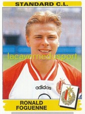 302 RONALD FOGUENNE # STANDARD LIEGE STICKER PANINI FOOTBALL BELGIQUE 1995 1996