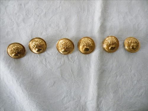 Lot boutons dorés - dorés, diam