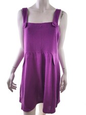 ✨ PAPRIKA Robe Trapèze pour Femmes Pourpre L Sans manches Acrylique 100% ✨